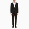 DOLCE & GABBANA BLACK WOOL SINGLE-BREASTED SUIT