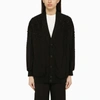 GOLDEN GOOSE BLACK BOXY CARDIGAN WITH SEQUINS