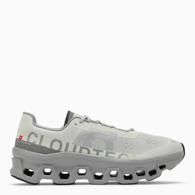 On Cloudmster Ice-coloured Low Trainer In Grey
