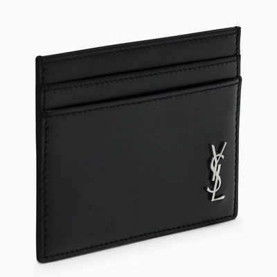 Saint Laurent Black Monogram Credit Card Holder