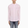 POLO RALPH LAUREN POLO RALPH LAUREN | CUSTOM-FIT PINK/WHITE LINEN SHIRT