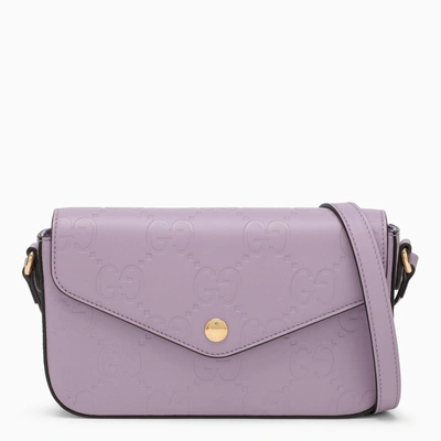 Gucci Mini Lavender Leather Shoulder Bag In Purple