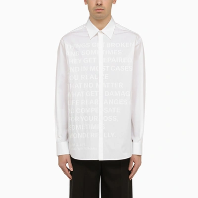 Valentino Printed Shirt In White