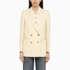 BLAZÉ MILANO CREAM-COLOURED SAVANNAH JACKET IN LINEN AND SILK