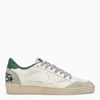 Golden Goose White Cow Leather Vamp Sneakers With Unique Used And Dirty Effect In White