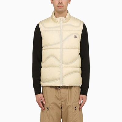 Moncler Tayrona White Nylon Short Waistcoat Men