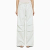 DARKPARK DARKPARK | ICE-BLUE COTTON DAISY WIDE TROUSERS