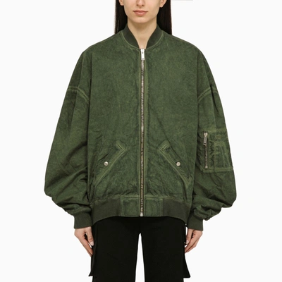 Halfboy Over Bomber Jacket In Green