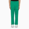 PALM ANGELS GREEN JOGGING TROUSERS WITH BANDS