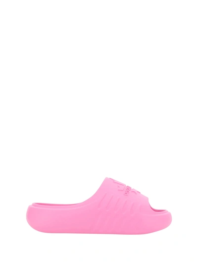 Dsquared2 Logo压纹露趾拖鞋 In Pink