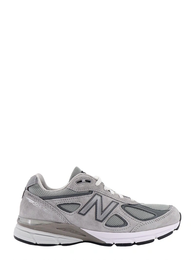 New Balance Suede And Mesh Sneakers In Grey