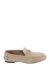 Gucci Suede Loafers In Oatmeal