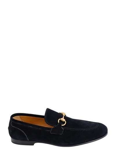 Gucci Horsebit Suede Loafers In Black