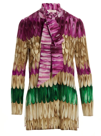 Valentino Garavani Women  Silk Printed Blouse In Multicolor