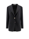 TAGLIATORE WOOL BLEND BLAZER WITH GOLD BUTTONS