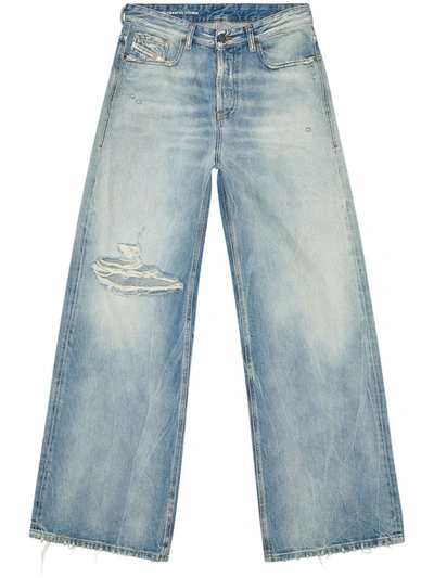 Diesel 1996 D-sire 09h58 Wide-leg Jeans In Blue