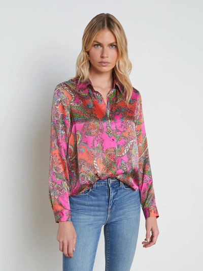 L AGENCE TYLER SILK BLOUSE