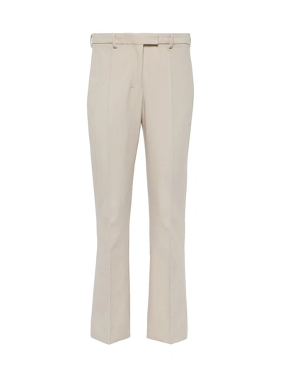 's Max Mara High Waist Straight Leg Pants In Beige