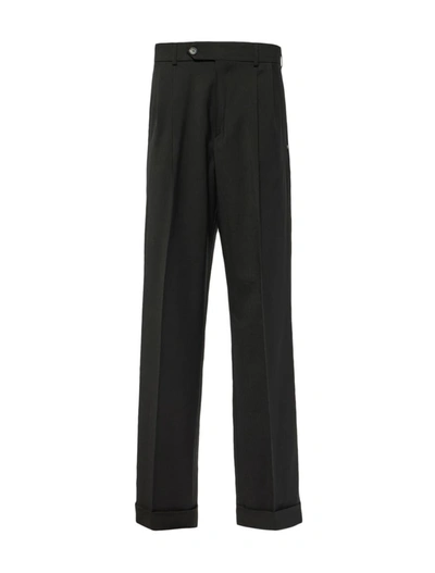 Sportmax Button Detailed Straight Leg Pants In Black