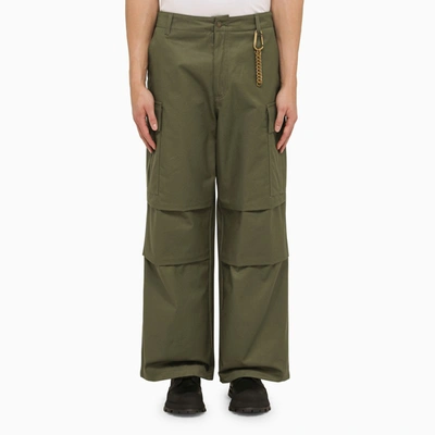 DARKPARK DARKPARK MILITARY GREEN VINCE CARGO TROUSERS