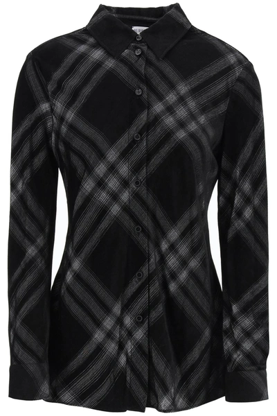 Burberry | Check Pattern Shirt In Viscose In Multicolor