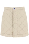 BURBERRY BURBERRY QUILTED MINI SKIRT WOMEN