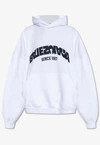 BALENCIAGA BACK FLIP LOGO OVERSIZED HOODIE