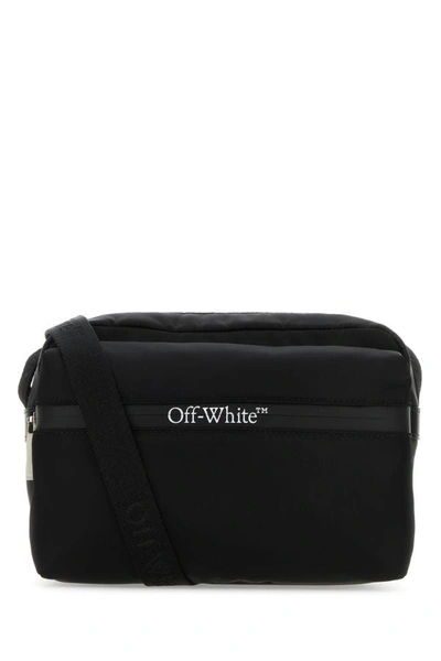 Off-white Off White Man Black Nylon Outdoor Crossbody Bag