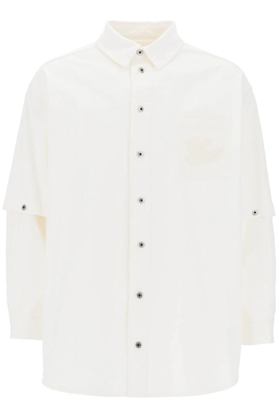OFF-WHITE OFF-WHITE CONVERTIBLE OVERSHIRT WITH 90'S MEN