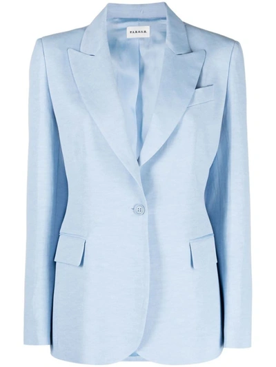 P.a.r.o.s.h. Blazer In Azzurro Polvere