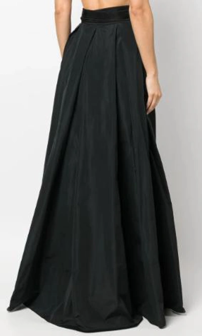 Pinko Belted A-line Skirt In Black