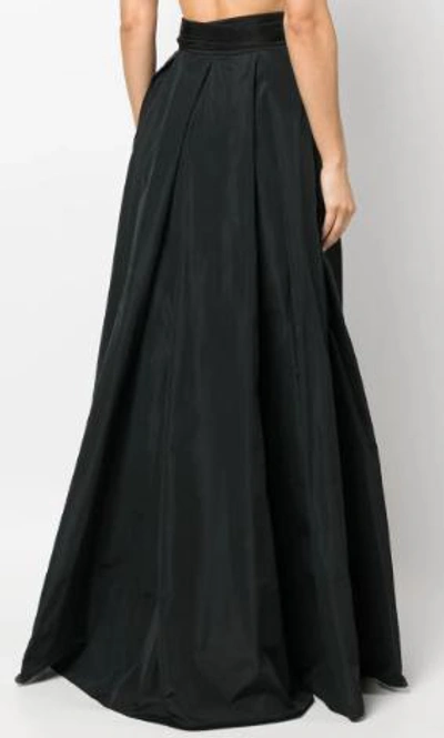 Pinko Nocepesca Pleated Maxi Skirt In Black