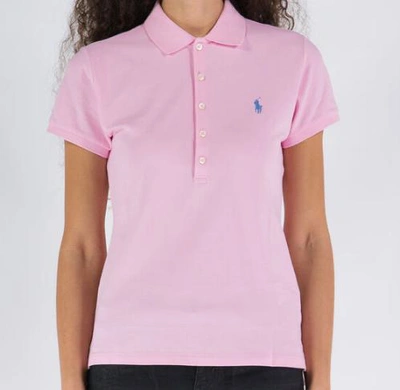Ralph Lauren Julie Slim Polo Shirt In Pink