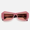 Retrosuperfuture Tempio Rectangular Frame Sunglasses In Pink