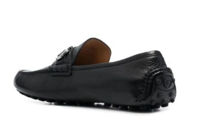 Ferragamo Gancini-detail Driver Shoes In Black