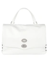 Zanellato Medium Postina Daily Giorno Bag In Bianco Latte