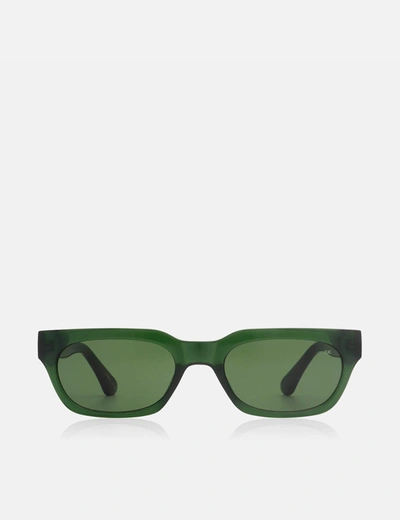 A Kjaerbede A. Kjaerbede Bror Sunglasses In Green
