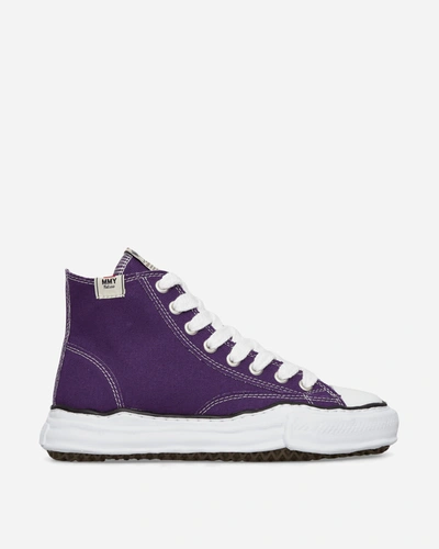 Miharayasuhiro Peterson Og Sole Canvas High Trainers In Purple