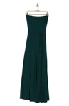 GO COUTURE STRAPLESS WIDE LEG JUMPSUIT