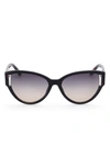 GUESS 56MM GRADIENT BUTTERFLY SUNGLASSES