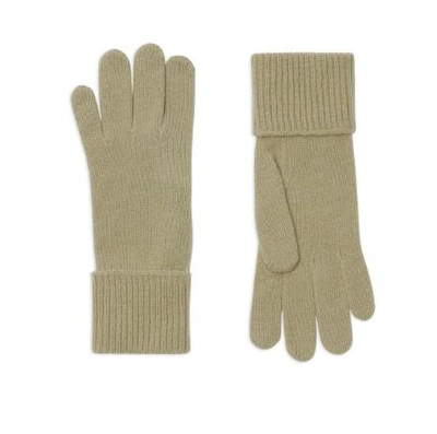 Burberry Ekd Knitted Gloves In Hunter