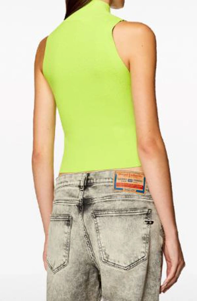 Diesel M-onervax-top Logo Tank Top In Green