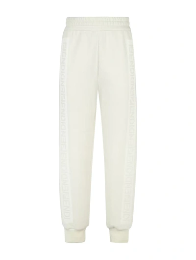 Fendi Regular & Straight Leg Pants In White