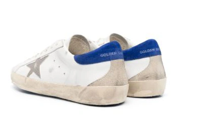Golden Goose Flat Shoes In White/grey/bluette/beige
