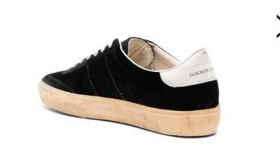 Golden Goose Soulstar Velvet Sneakers In Black/milk