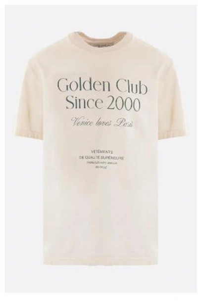 Golden Goose T恤  男士 颜色 奶油黄 In White