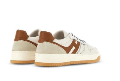 Hogan Trainers  H630 Polychrome In Brown,off White