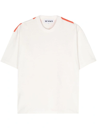 Sunnei Big Spirale Over T-shirt In White