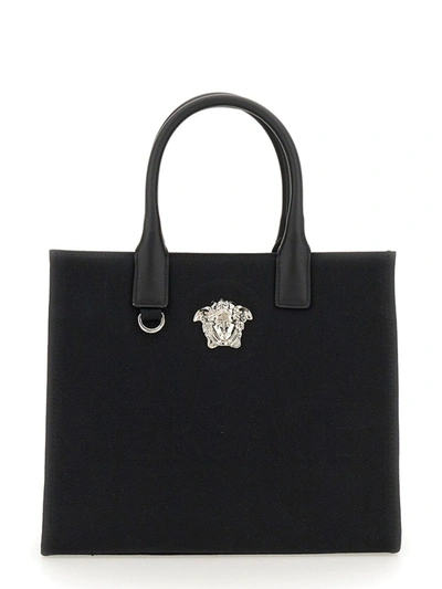Versace Small Shopper Bag "the Jellyfish" In Black