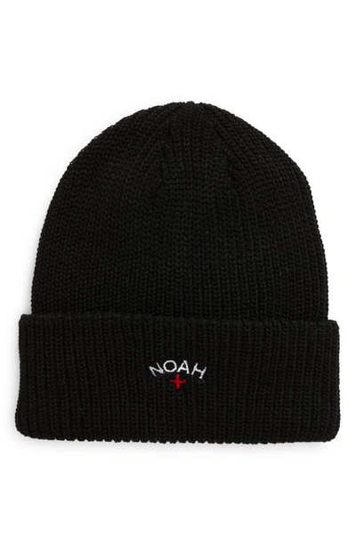 Noah Core Logo Beanie In Black